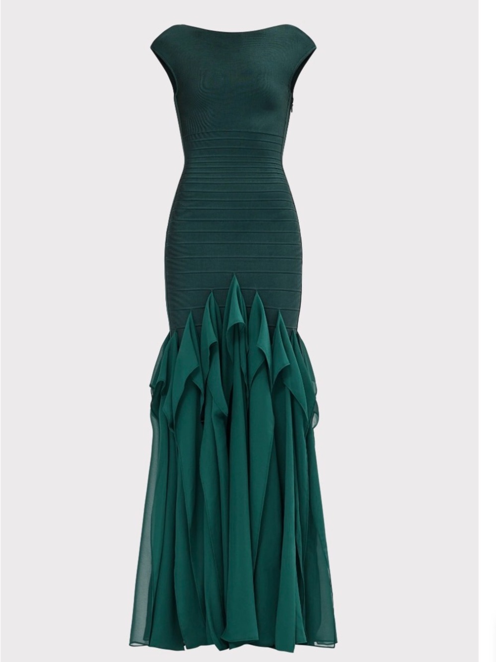 Emerald Green Mermaid Gown - Brand: